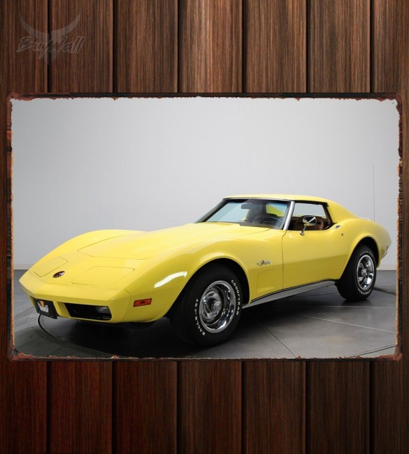 Металлическая табличка Corvette Stingray 350 L82 Металлическая табличка Corvette Stingray 350 L82